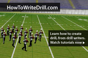 A new site for drill designers, from drill designers. HowToWriteDrill.com is a new site featuring short video tutorials from drill designers across the globe. 